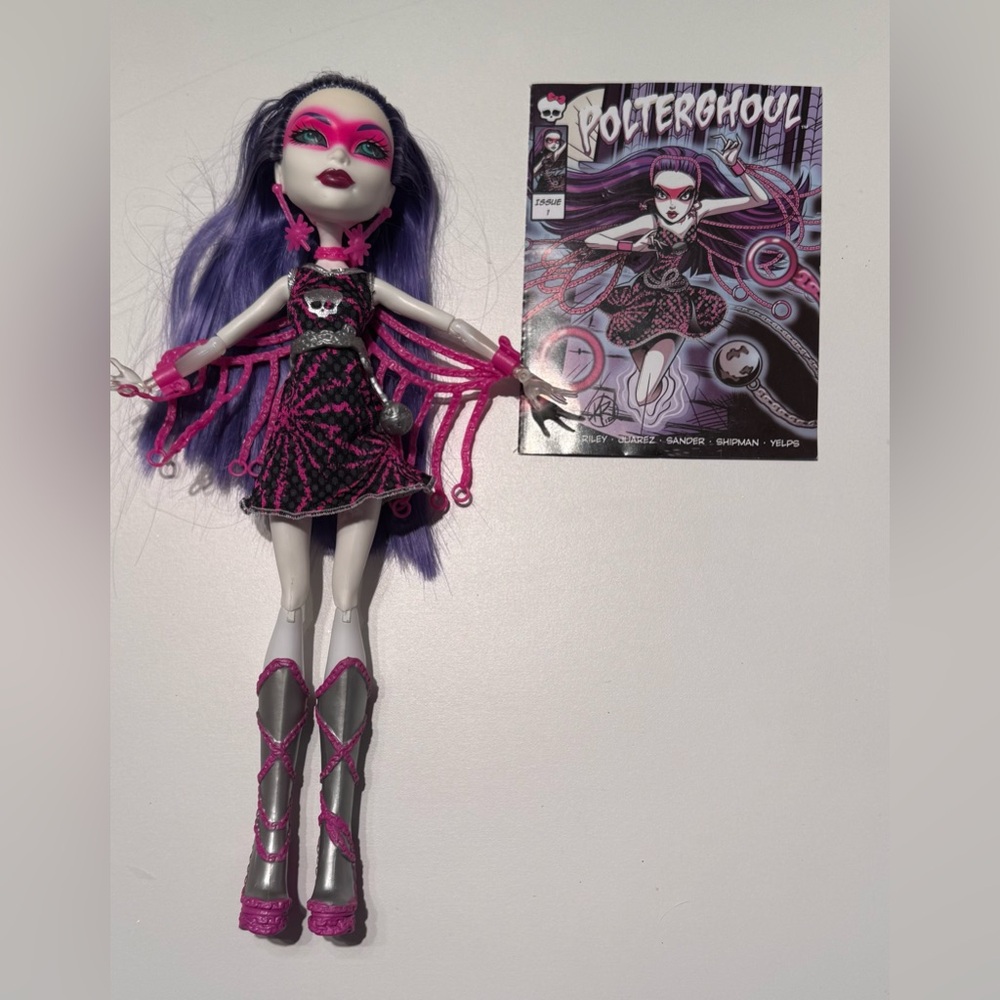 Monster High Power Ghouls Polterghoul Spectra Vondergeist Doll 2008 Mattel HTF